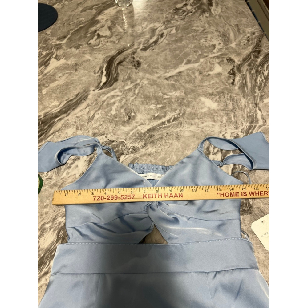 Altar'd State Alana Marie Light Blue Ruffle Maxi Dress - Picture 15 of 16